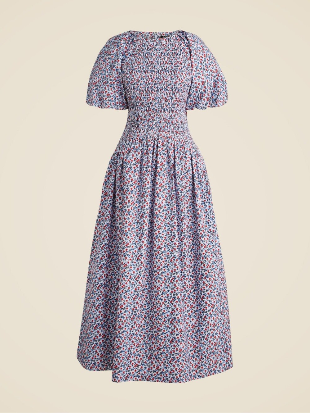 J.Crew Meadow Dress Poppy Cotton Poplin